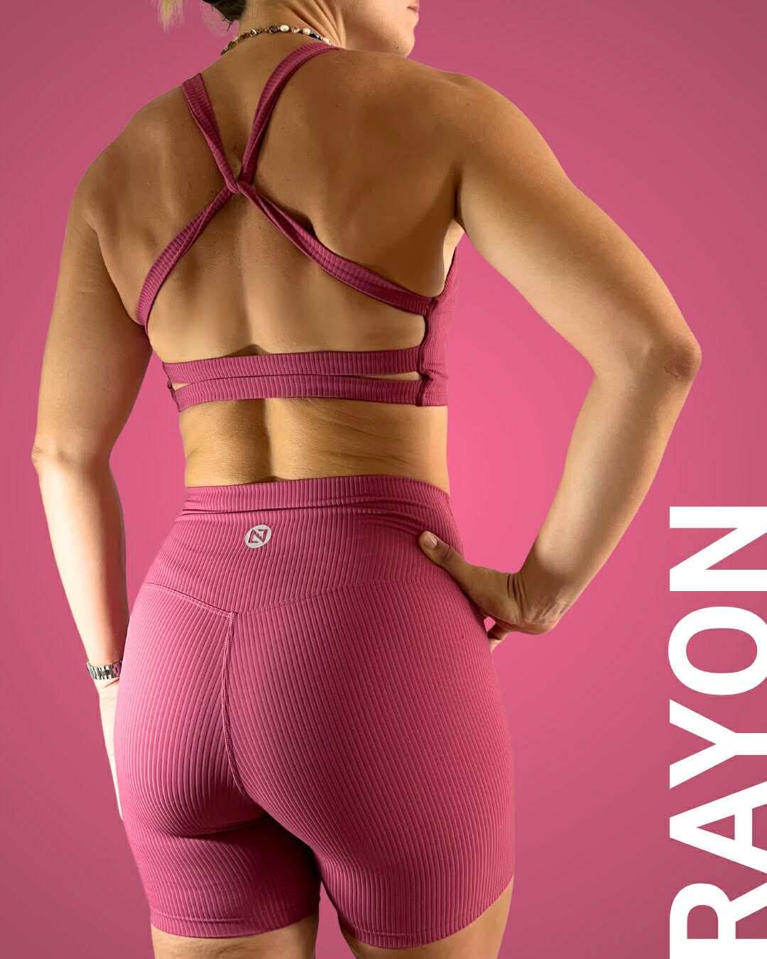 Shorty Rayon Dark Pink