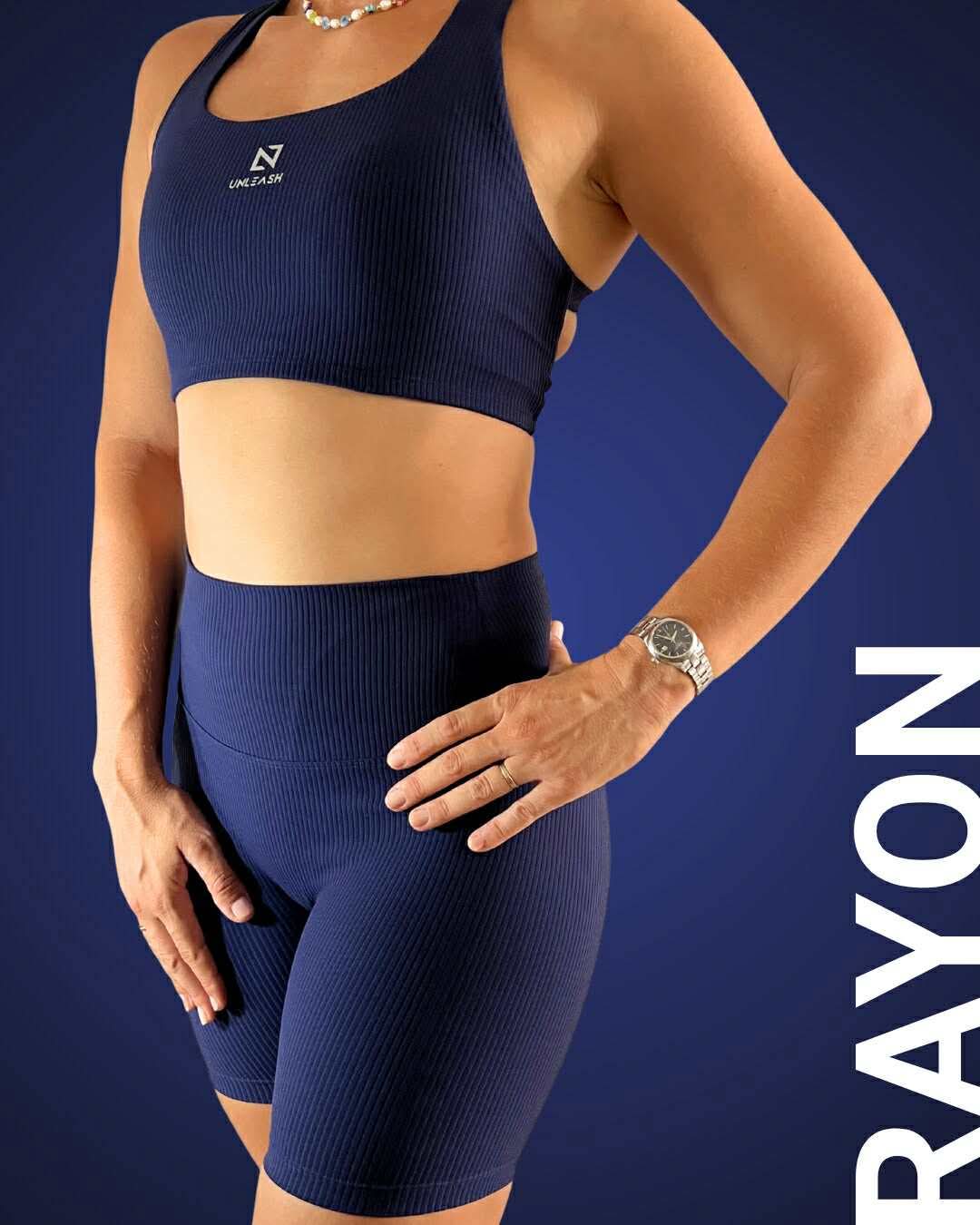 Shorty Rayon Navy Blue