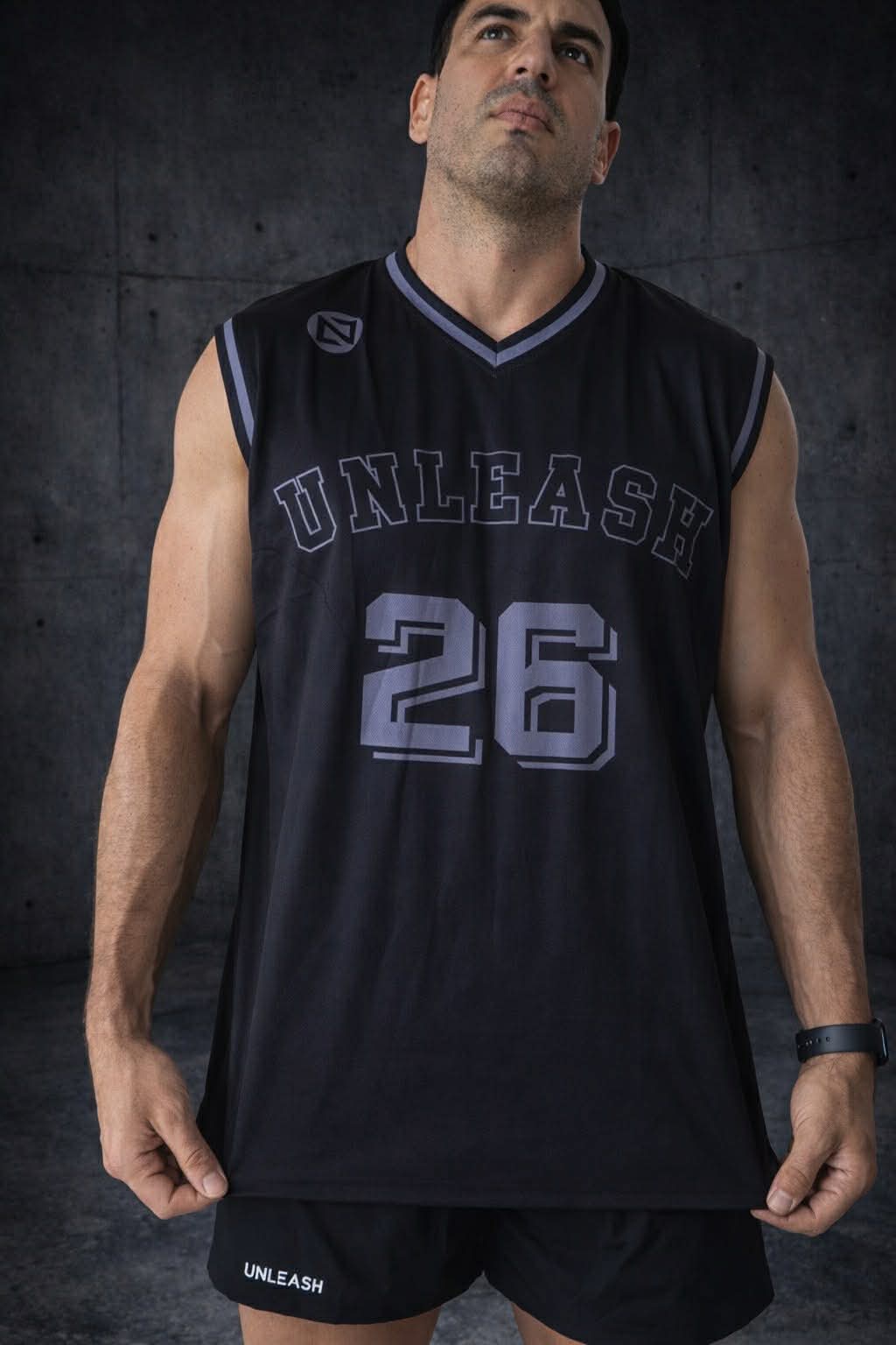 Jersey 26 V-Neck Black