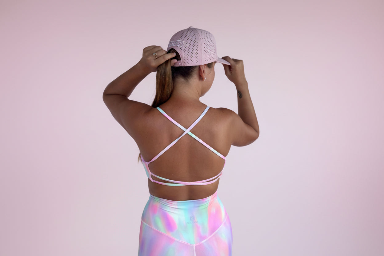 Bras Open Back Cotton Candy